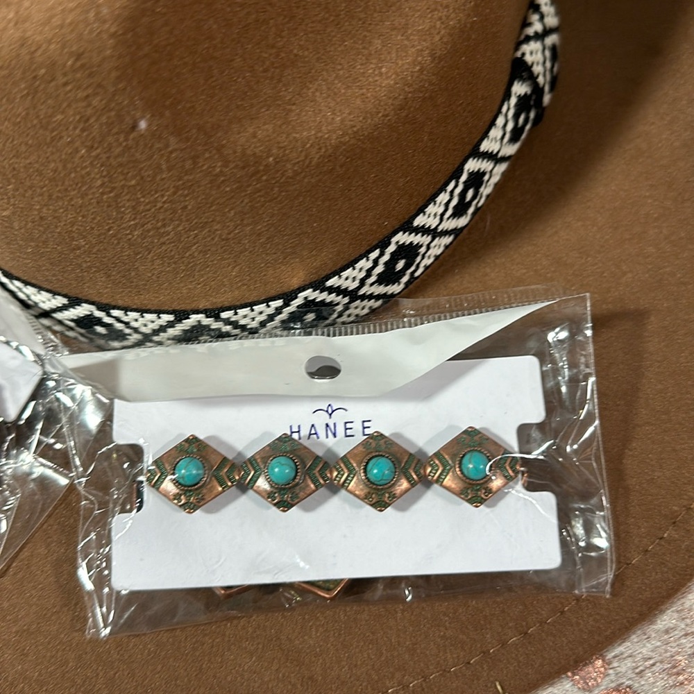 NWT Hanee copper and beaded bracelets